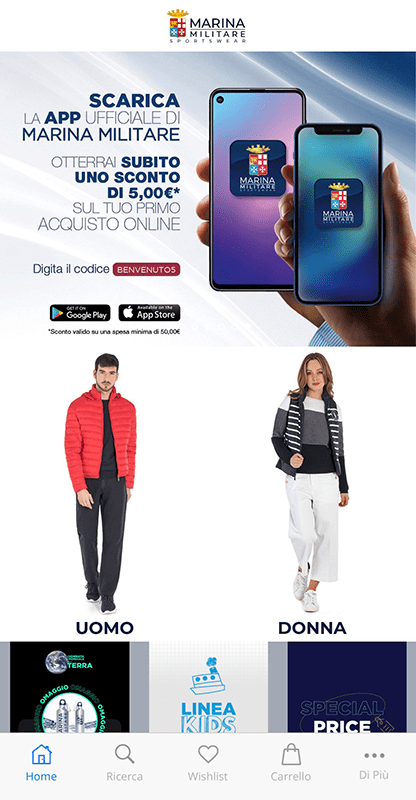 mobile app marina militare