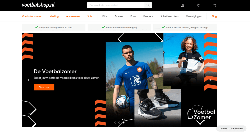 Voetbalshop