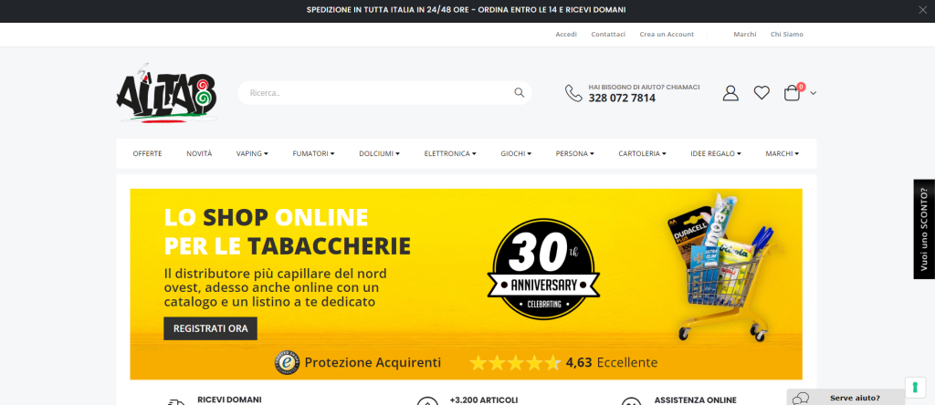 Immagine di Homepage Alltab