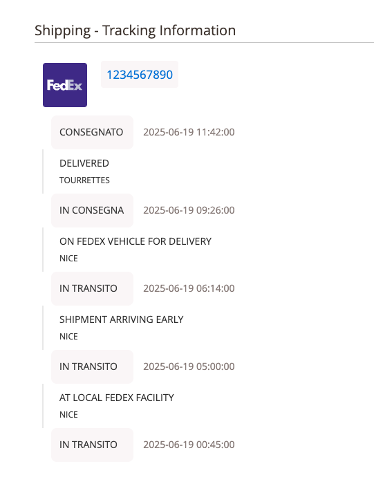 tracking qapla backoffice